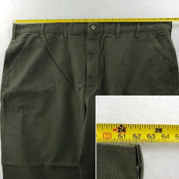 Carhartt Vintage Washed Duck Work Dungaree Carpenter Pants 50x30 Real 49x30 NW